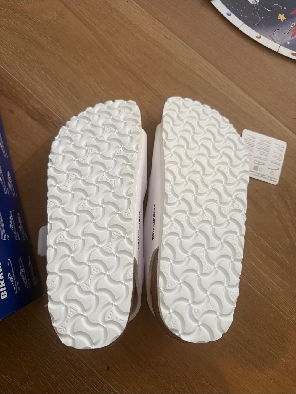 Birkenstock White Arizona EVA Slide Sandals - Picture 3 of 3